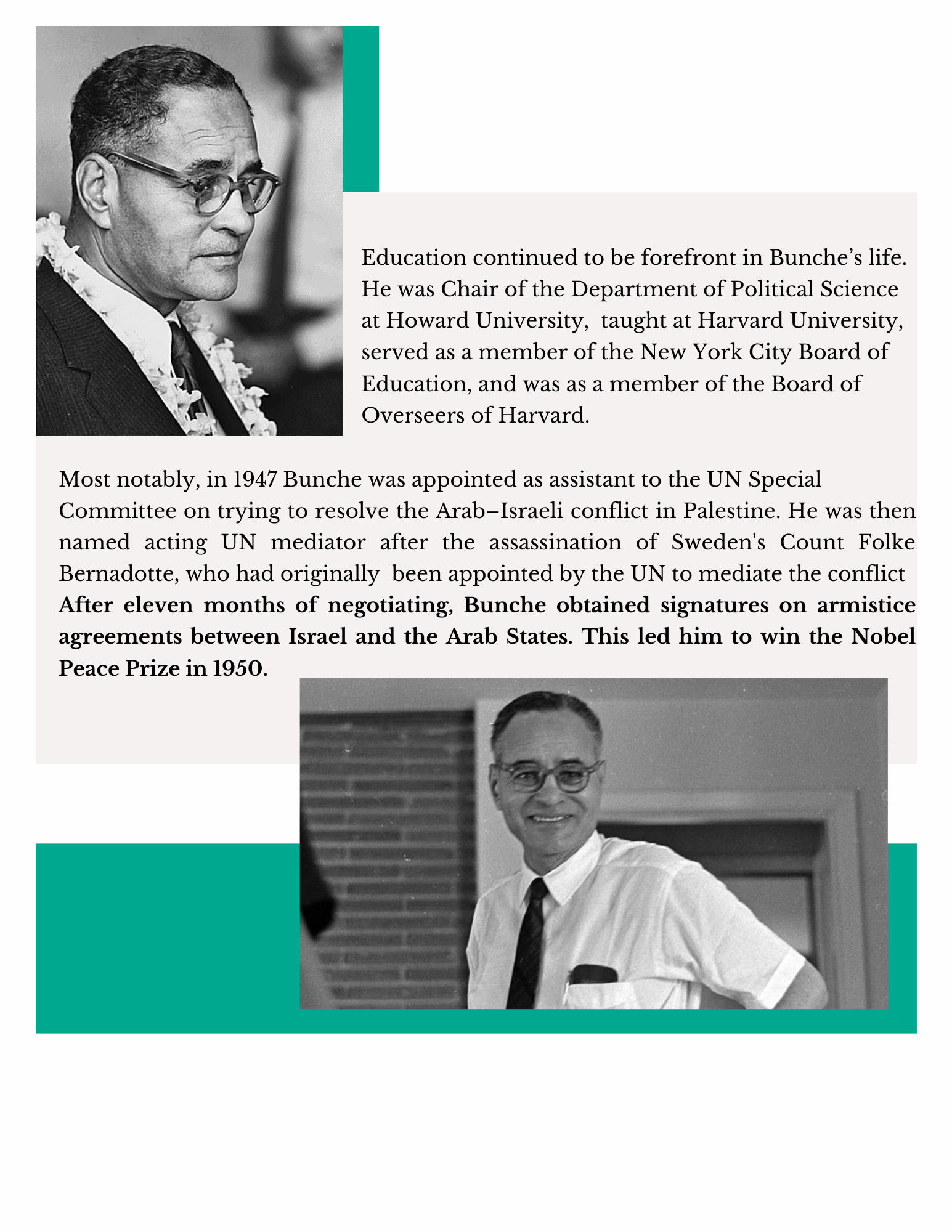 Black History Month Ralph Bunche House and Golden State